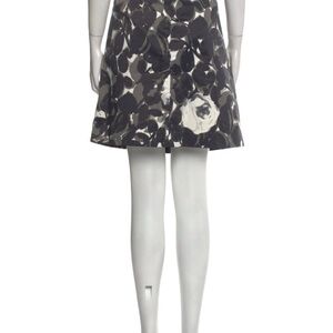 Elegant Black and White Floral Skirt